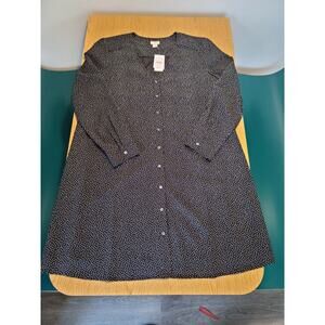 J.Crew Shift Dress in Black And White Brandy Size small Brand New With Tags $89
